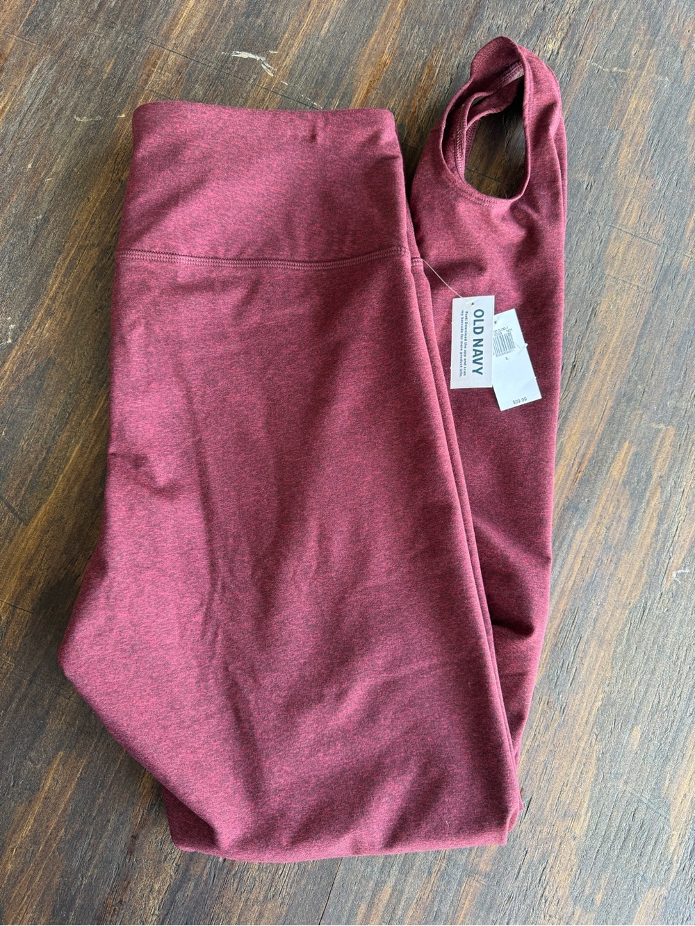 Old Navy Burgundy Heather Women's Leggings High Rise